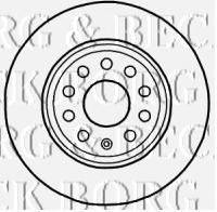 BORG & BECK BBD4546 гальмівний диск