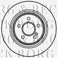 BORG & BECK BBD4703 гальмівний диск