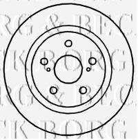 BORG & BECK BBD4747 гальмівний диск