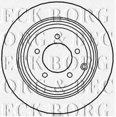 BORG & BECK BBD4820 гальмівний диск