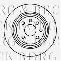 BORG & BECK BBD4961 гальмівний диск