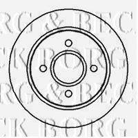 BORG & BECK BBD4984 гальмівний диск