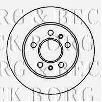 BORG & BECK BBD5102 гальмівний диск