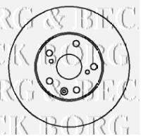 BORG & BECK BBD5128 гальмівний диск