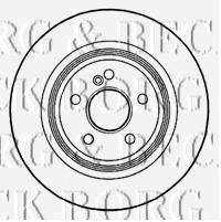 BORG & BECK BBD5143 гальмівний диск