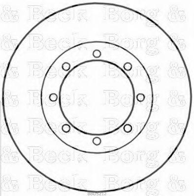 BORG & BECK BBD5212 гальмівний диск