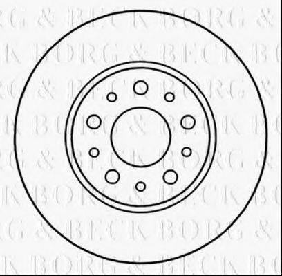 BORG & BECK BBD5312 гальмівний диск