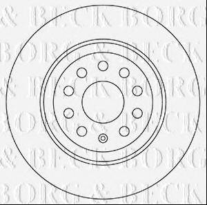 BORG & BECK BBD5331 гальмівний диск