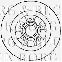 BORG & BECK BBD5785S гальмівний диск