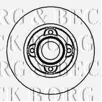 BORG & BECK BBD5934S гальмівний диск