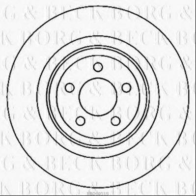 BORG & BECK BBD6051S гальмівний диск