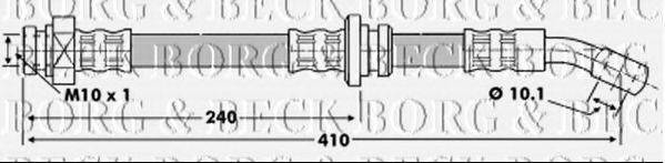 BORG & BECK BBH6877 Гальмівний шланг