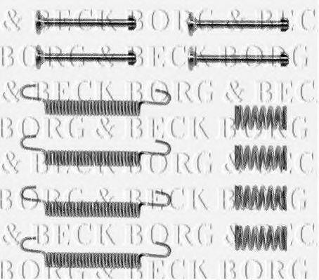 BORG & BECK BBK6074 Комплектуючі, колодки дискового гальма