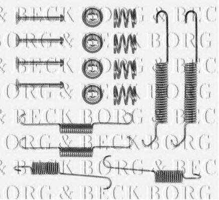 BORG & BECK BBK6076 Комплектуючі, колодки дискового гальма