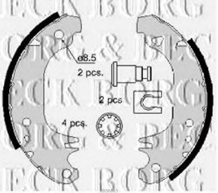 BORG & BECK BBS6065 Комплект гальмівних колодок