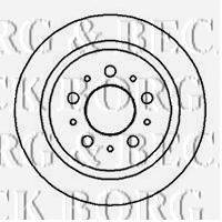 BORG & BECK BBD4024 гальмівний диск