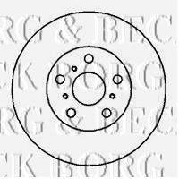 BORG & BECK BBD4052 гальмівний диск