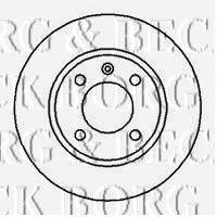 BORG & BECK BBD4186 гальмівний диск