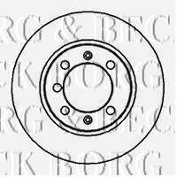 BORG & BECK BBD4851 гальмівний диск