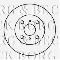 BORG & BECK BBD4924 гальмівний диск