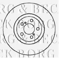 BORG & BECK BBD5875S гальмівний диск