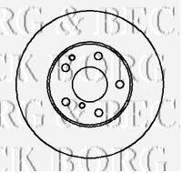 BORG & BECK BBD5879S гальмівний диск