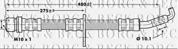 BORG & BECK BBH6860 Гальмівний шланг