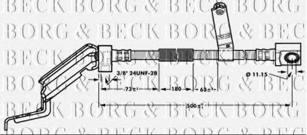 BORG & BECK BBH6931 Гальмівний шланг