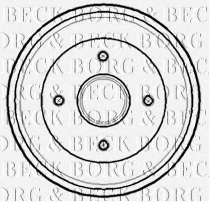 BORG & BECK BBR7141 Гальмівний барабан