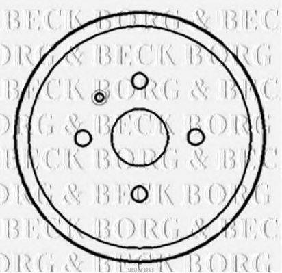 BORG & BECK BBR7183 Гальмівний барабан