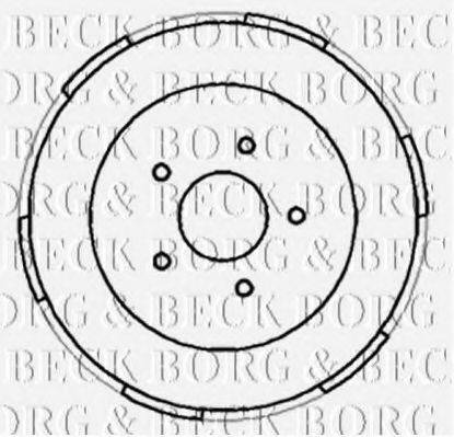 BORG & BECK BBR7186 Гальмівний барабан