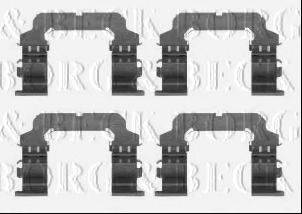 BORG & BECK BBK1342 Комплектуючі, колодки дискового гальма