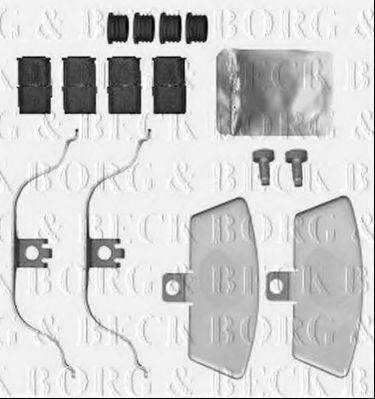 BORG & BECK BBK1560 Комплектуючі, колодки дискового гальма