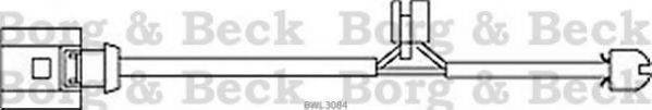 BORG & BECK BWL3084 Сигналізатор, знос гальмівних колодок