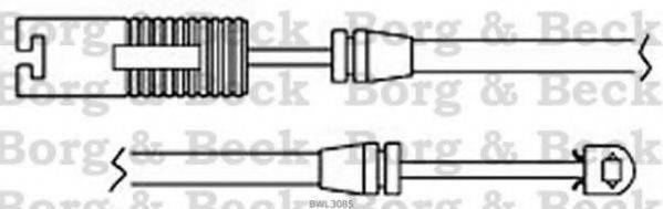 BORG & BECK BWL3085 Сигналізатор, знос гальмівних колодок