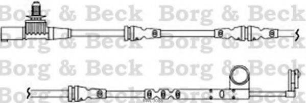 BORG & BECK BWL3086 Сигналізатор, знос гальмівних колодок