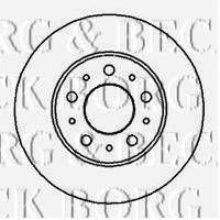 BORG & BECK BBD4023 гальмівний диск