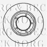BORG & BECK BBD4032 гальмівний диск