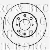 BORG & BECK BBD4035 гальмівний диск