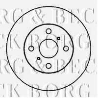 BORG & BECK BBD4036 гальмівний диск
