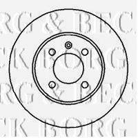 BORG & BECK BBD4037 гальмівний диск