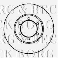 BORG & BECK BBD4046 гальмівний диск