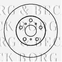 BORG & BECK BBD4048 гальмівний диск