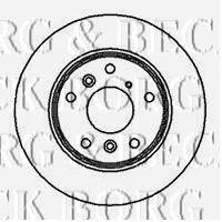 BORG & BECK BBD4057 гальмівний диск