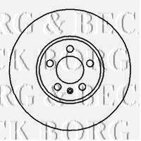 BORG & BECK BBD4069 гальмівний диск