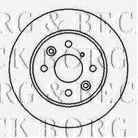 BORG & BECK BBD4152 гальмівний диск