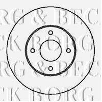 BORG & BECK BBD4232 гальмівний диск