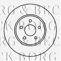 BORG & BECK BBD4238 гальмівний диск