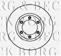 BORG & BECK BBD4313 гальмівний диск