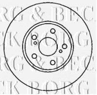 BORG & BECK BBD4329 гальмівний диск
